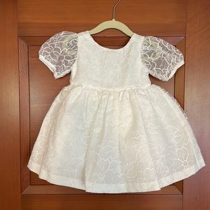 Janie and Jack White Floral Dress - Baby Flower Girl Dress - Special Occassion